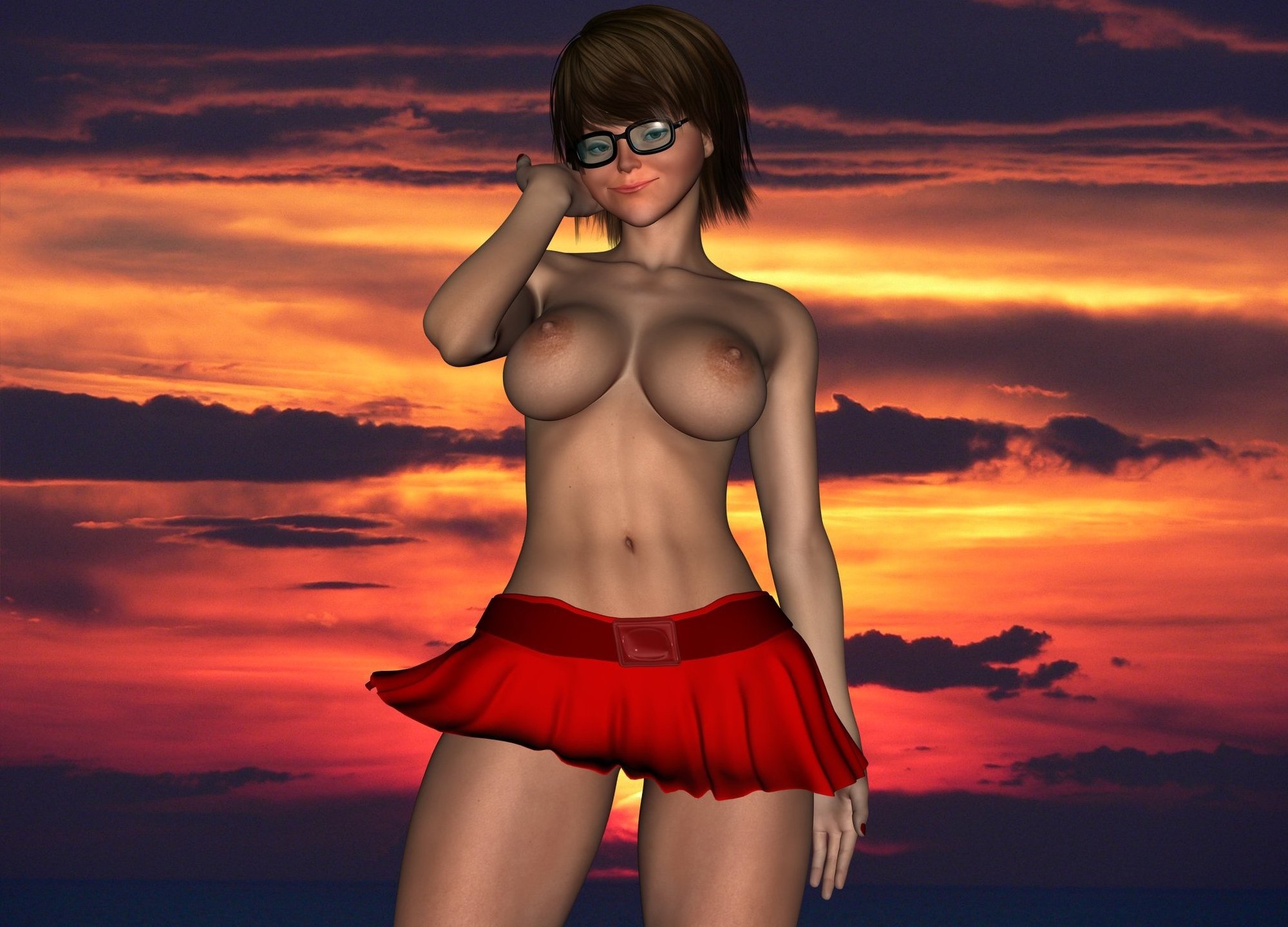 best of Cock free velma scooby takes poses