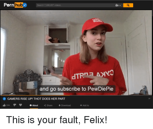 Felix reccomend gamers rise thot part